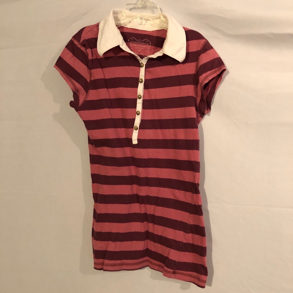 Long striped polo